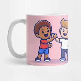 Cute Kids With Different Skin Color Mug